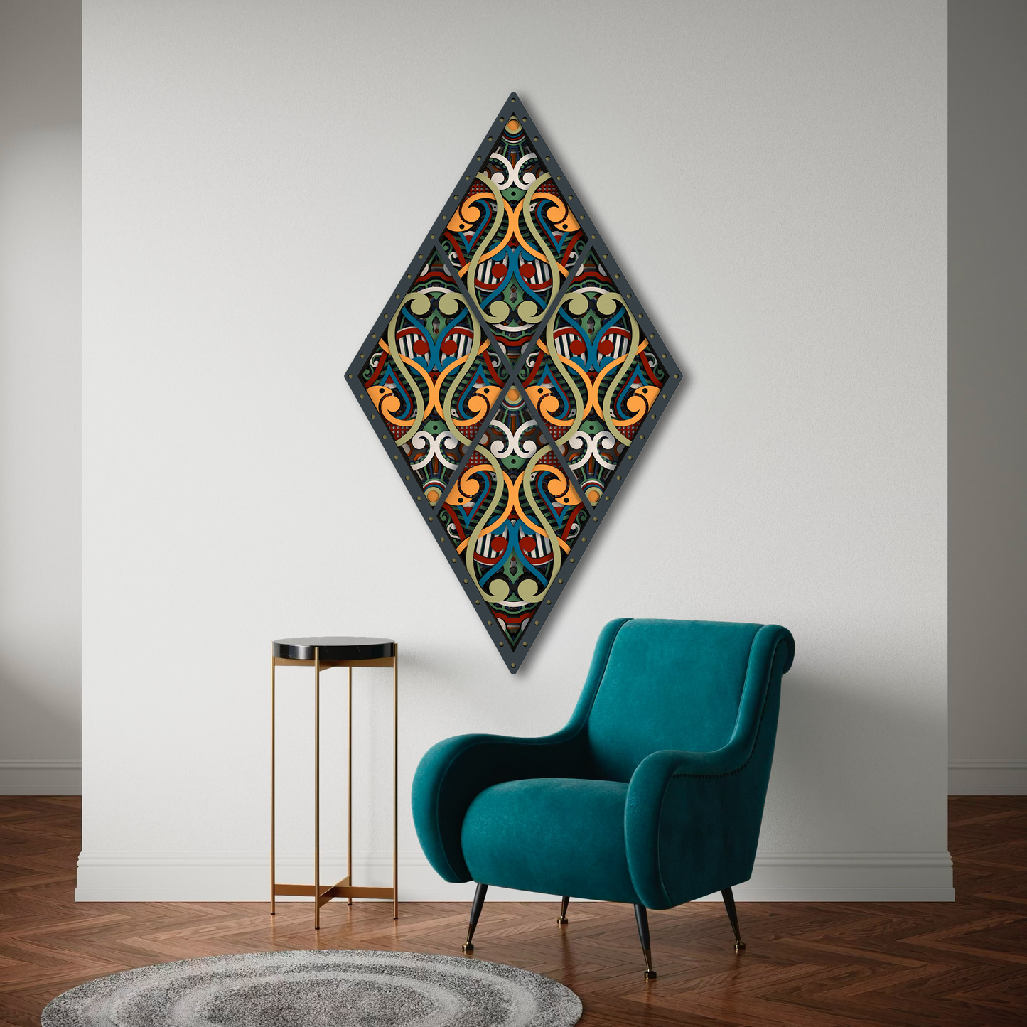 Intarsia | 80x46 cm