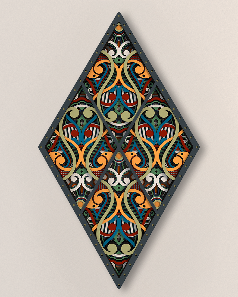 Intarsia | 80x46 cm