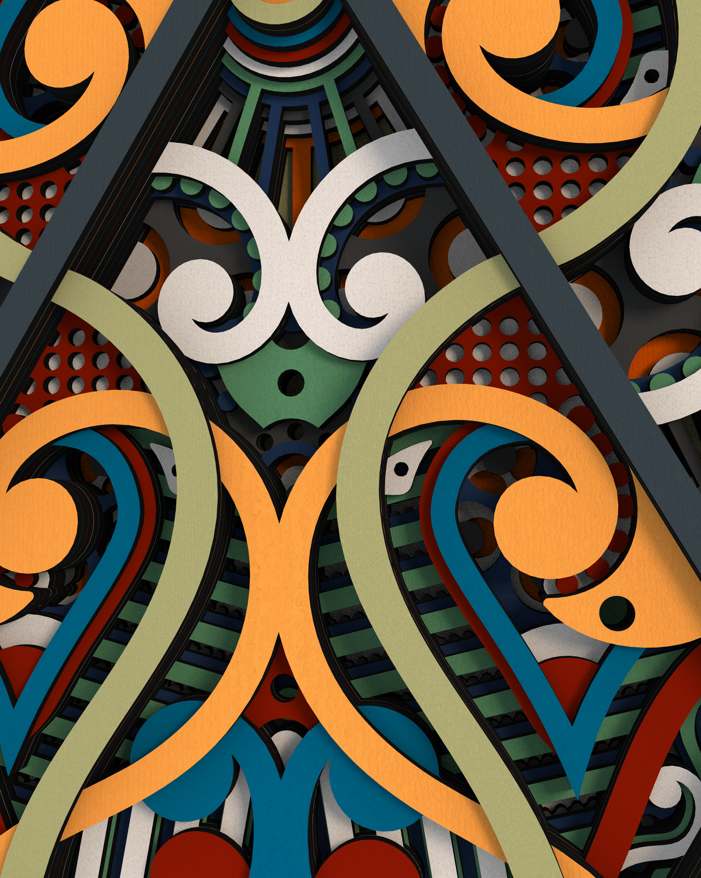 Intarsia | 80x46 cm