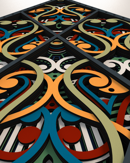 Intarsia | 80x46 cm
